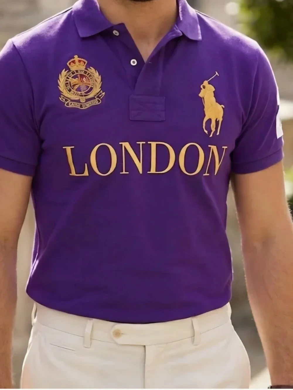 Polo by Ralph Lauren London Big Pony Polo Shirt (Chief Keef Style Polo) Size XL